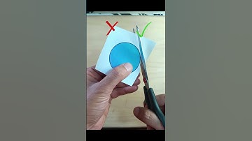 DIY Perfect Circles Every Time! 🔴 ✂️ #scissorhack #papercraft #shortvideo #diy #crafts #art