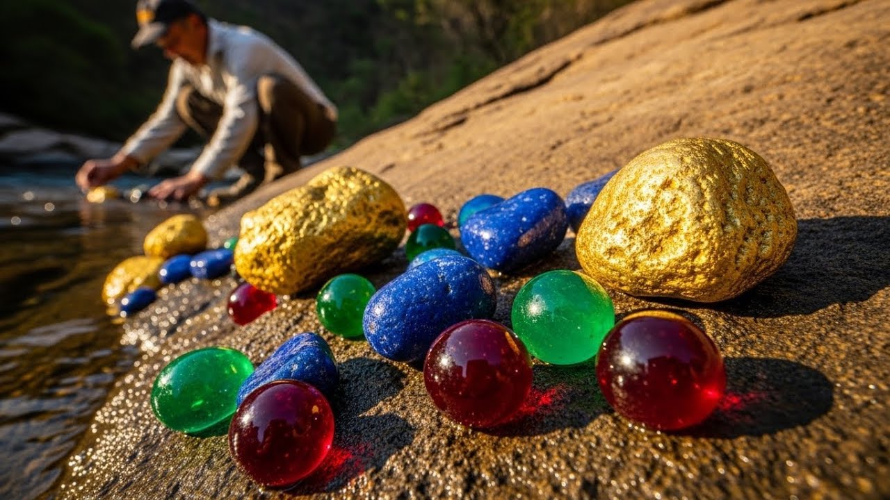 wow Nature’s Treasure Trove: Giant Gold nuggets & Brilliant Gems”