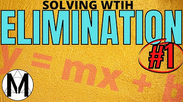 How to solve for 2 variables using ELIMINATION (Ex.1) (A.CED.3)