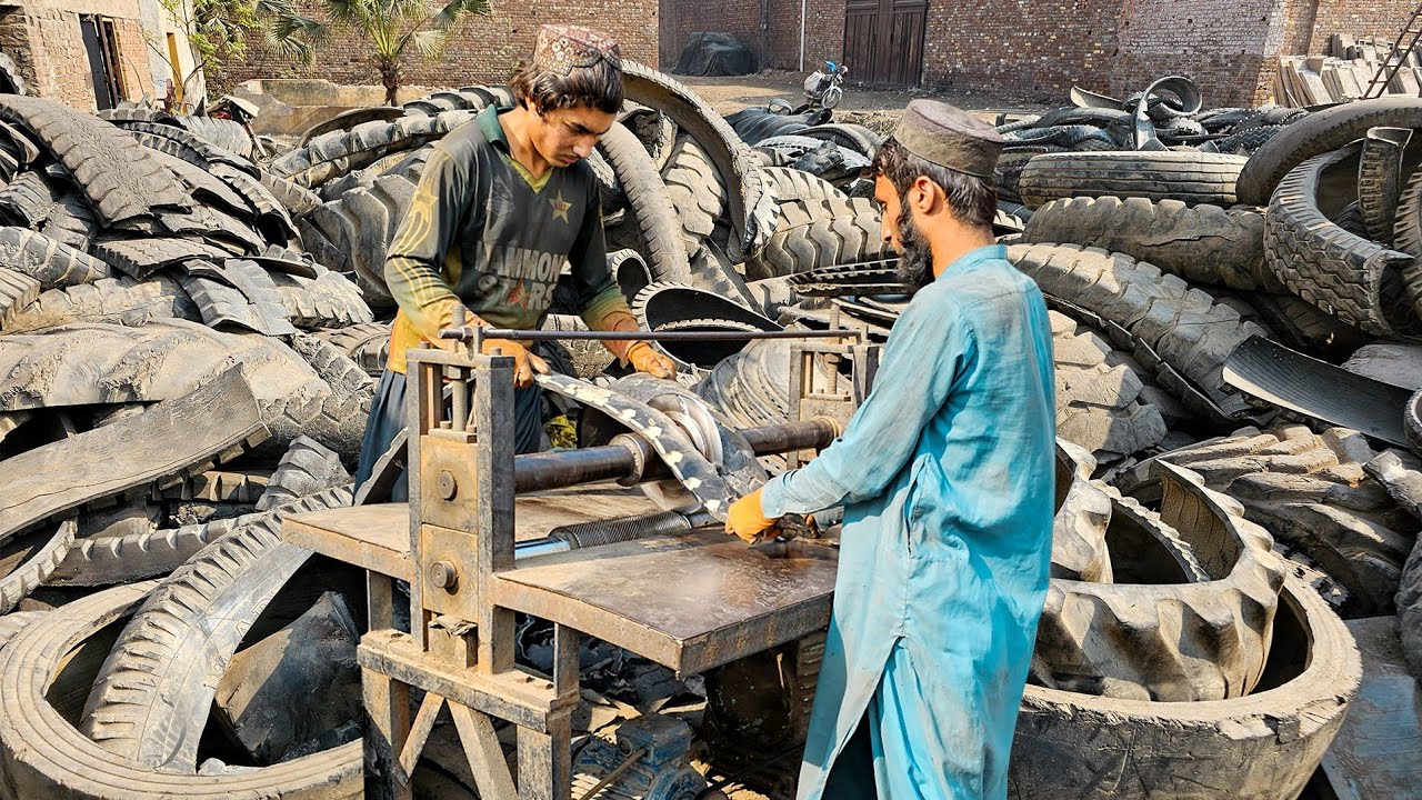 How Millions Of Waste Truck Tires Are Recycled Into Break Drum Bush