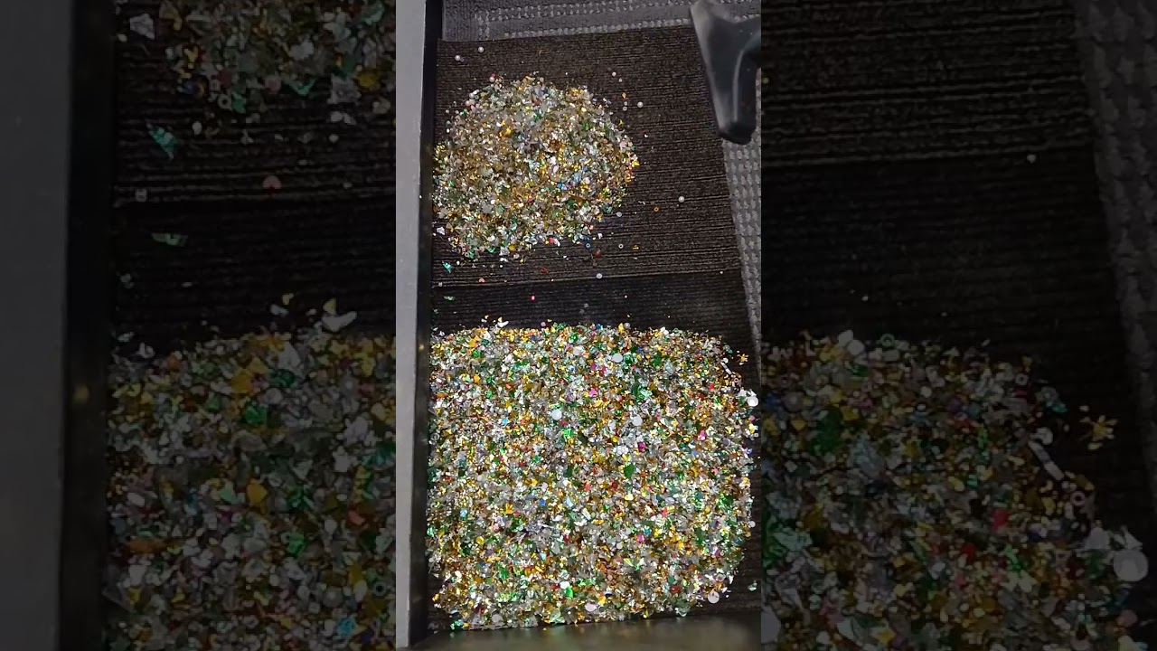 Glittery Crunch Disaster Literally! Glittery everywhere. 