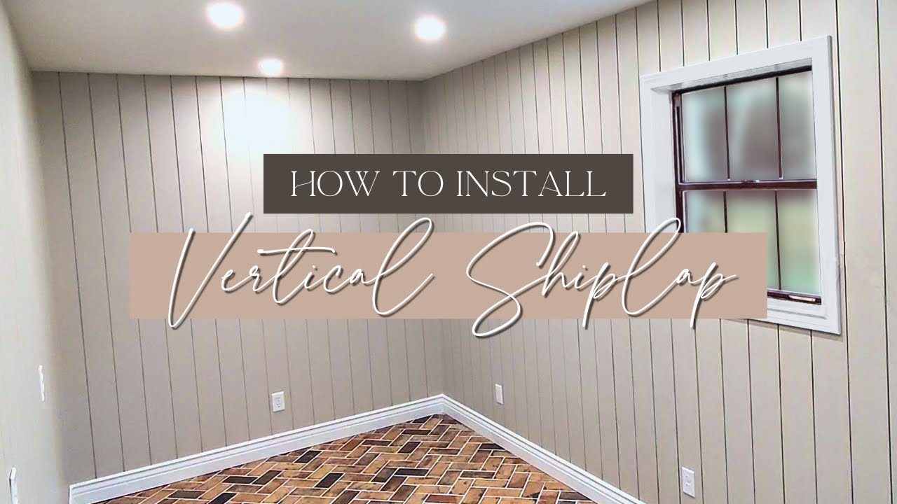 DIY Vertical Shiplap | Quick, Cheap & Easy! - YouTube