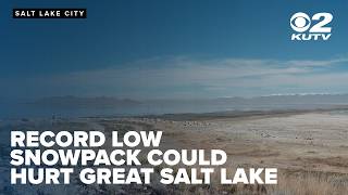 Record low snowpack could lead to new record low for Great Salt Lake