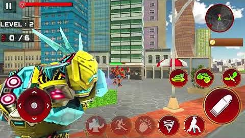 Dragon Robot Transforming Game | Robots Fight | Robots Cars Transformation | Shooting Games Offline