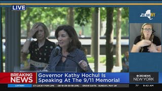 Gov. Kathy Hochul speaks at 9/11 Museum and Memorial