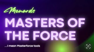 Menards Masterforce tools