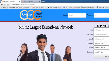 04 Social Network with PHP in Urdu Hindi part 4 index page