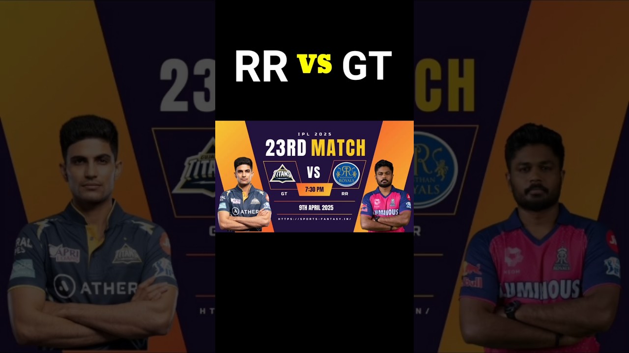 RR vs GT, 9 April 2025 | playing 11