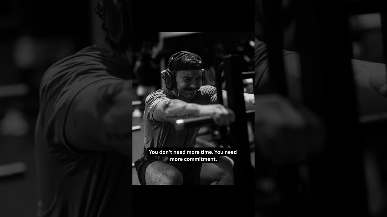 You don’t need more time. You need more commitment.