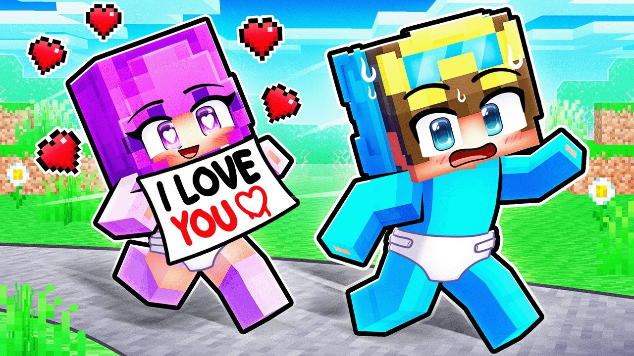 Nico's FIRST CRUSH In Minecraft! - YouTube