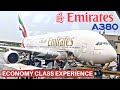 Emirates airbus a380 economy  dubai  bangkok