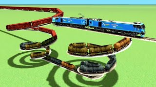 TRACK🐍 RISKY UTRUN SHARP CURVE 💖RAILRAOD 😎RAILWORK BEANG DRIVE TRAIN 🐍 TRAIN CROSS GAME