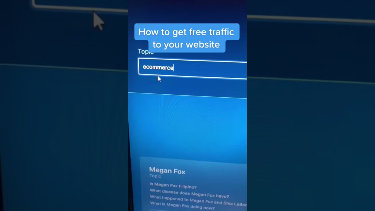Generate Free Traffic To Your Websites