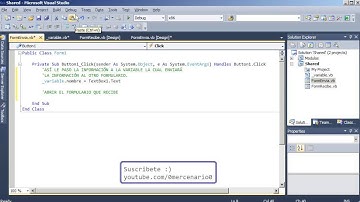 Pasar variables entre formularios visual basic - Método Shared how to pass variable to another form