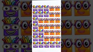 Sprunki Numberblock Two Phase 4 Line Paper Puzzle Game