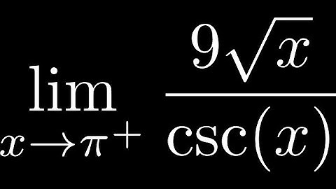 How to Compute a One Sided Limit with a Cosecant Function