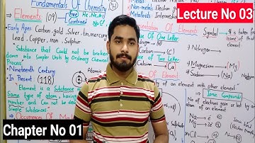 Elements Class 9th Chemistry In Urdu By Haider Ali | Lec#No 03 | Ch#No 01 | Fundamental Of Chemistry