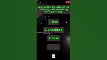 JavaScript Interview questions: console.log(0.1 + 0.2 == 0.3); || #shorts #quiz #shortsviral