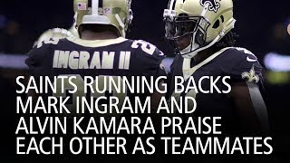 Saints Running Backs Mark Ingram And Alvin Kamara Praise Each Other As Teammates