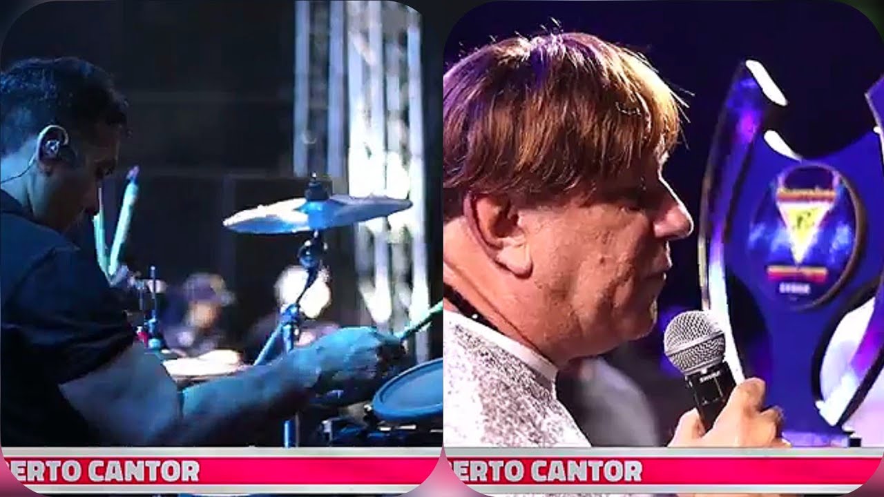 Roberto cantor ao vivo no aniversário de 69 pilões pb/part:o ex baterista da banda montagem