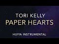 [Instrumental/karaoke] Tori kelly - paper hearts Piano ver. [+Lyrics]