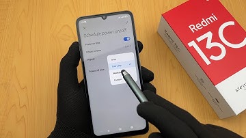 How To Schedule Automatically Power ON OFF Xiaomi Redmi 13C
