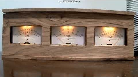 Ammeter clock with DCF77 module - Funkuhr aus Ampèremeter