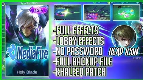 Gusion venom skin full effect full lobby with voice intro