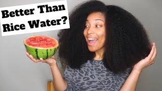 Grow Your Hair Longer & Stronger with Watermelon juice and More! Better than rice water?