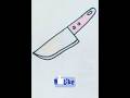 kitchen Knife🔪 #shrots #drawing #foryou #kitchen #knifeskills #cuttingskills #trendingreels