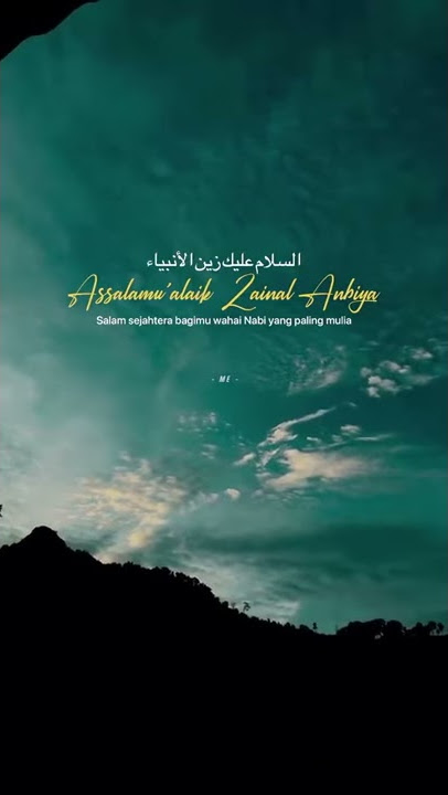 Assalamu'alaik Zainal Anbiya || Cocok Untuk Story' Wa