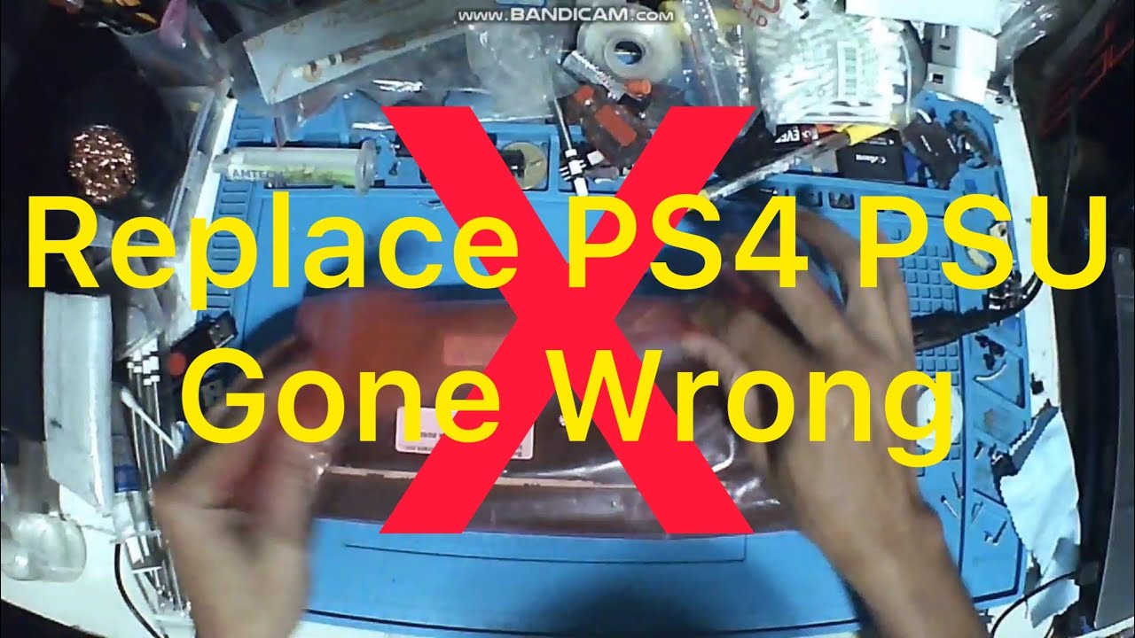PS4 replace new PSU Gone wrong and fix - YouTube