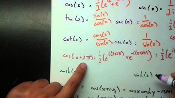 Complex Analysis - Trigonometric Functions