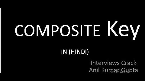 Composite Key in mysql