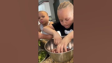 Kids cooking dinner for family!