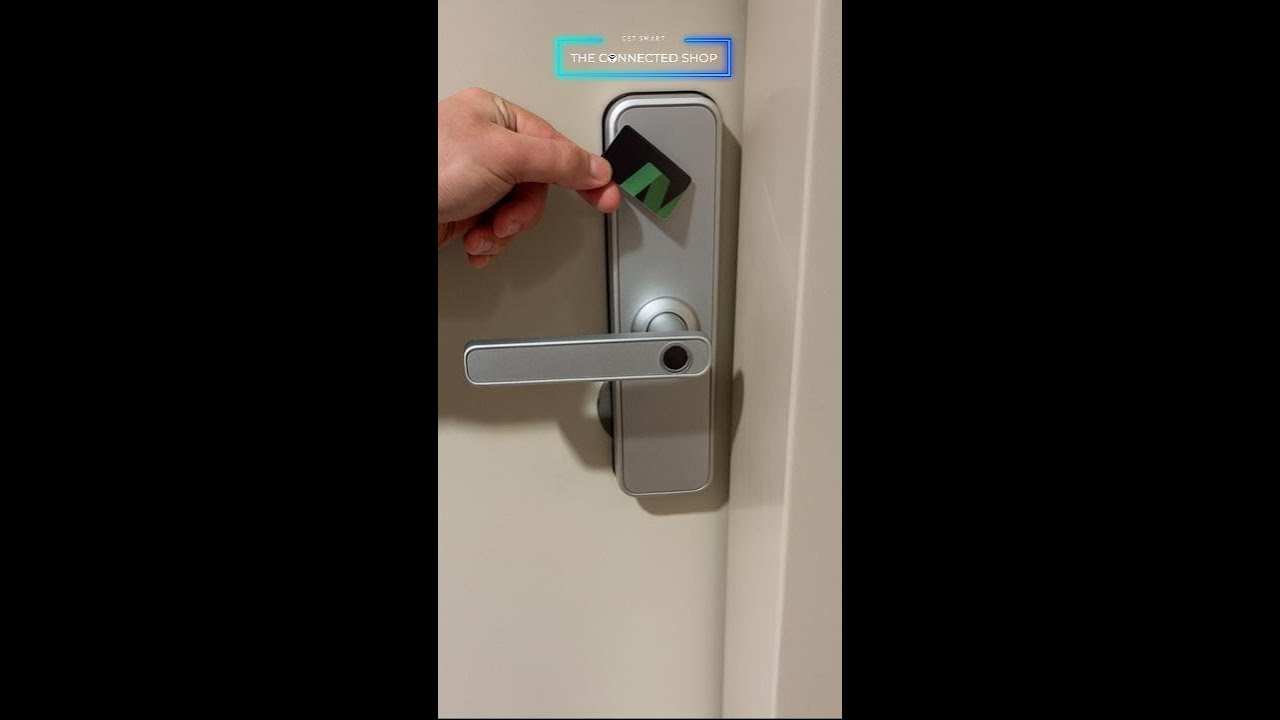 The OG Smart Door Lock making a bold statement in residential setting. 🏠