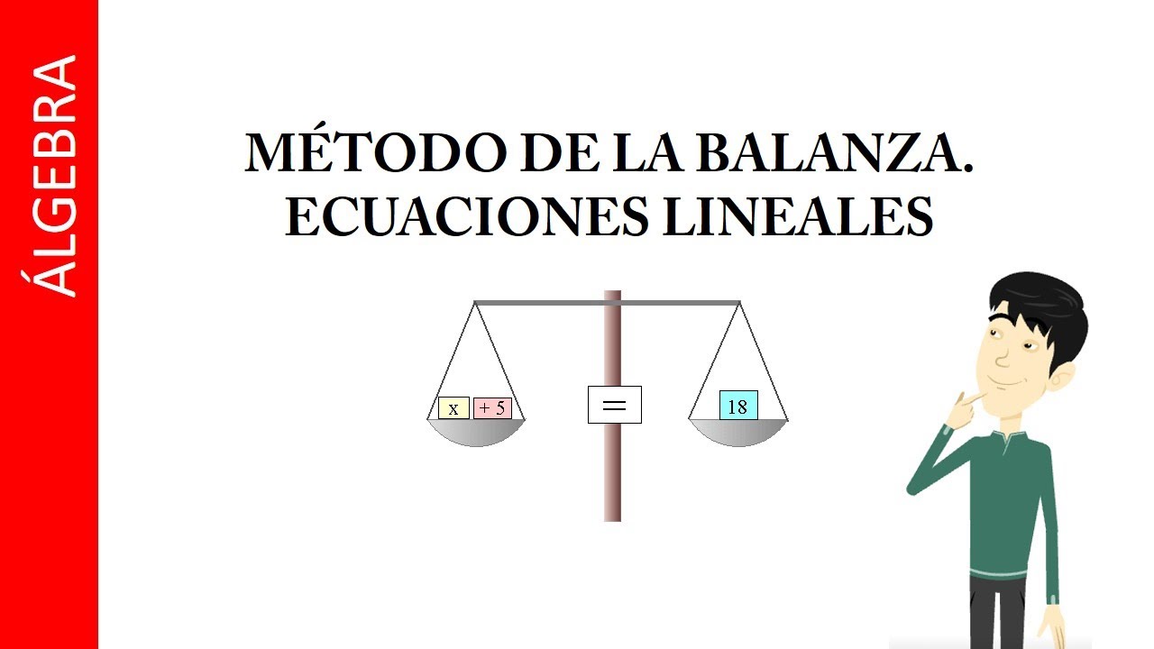 Método de la balanza para ecuaciones lineales. - YouTube