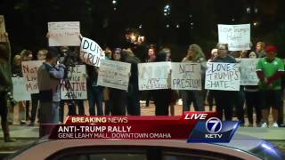 Anti-Trump rally held in downtown Omaha