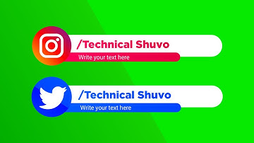 How to make a Social Media Lower Third for your YouTube videos