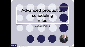 Advanced production scheduling rules