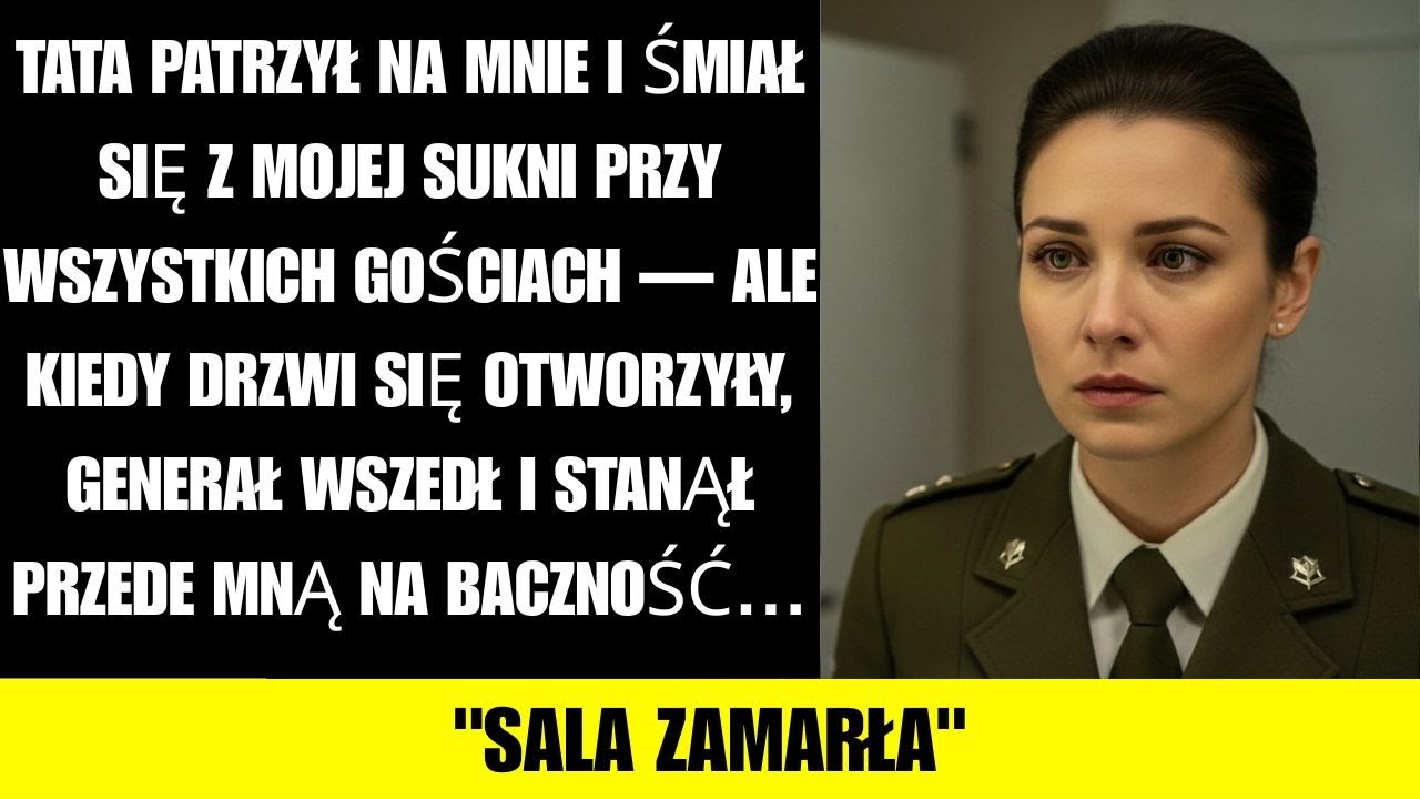 Tata Wyśmiał Moją Suknię Na Ślubie — Wtedy Generał Wszedł I Zasalutował Mi Przed Wszystkimi