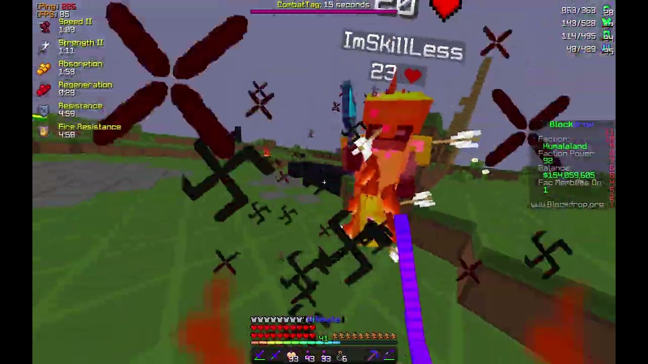 Friendly pvp on a laggy server (I am back)