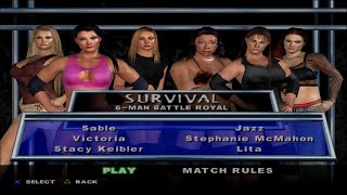 WWE SmackDown! HCTP - Sable,Victoria,StacyKeibler,Jazz,StephanieMcMahon,Lita (SURVIVAL)