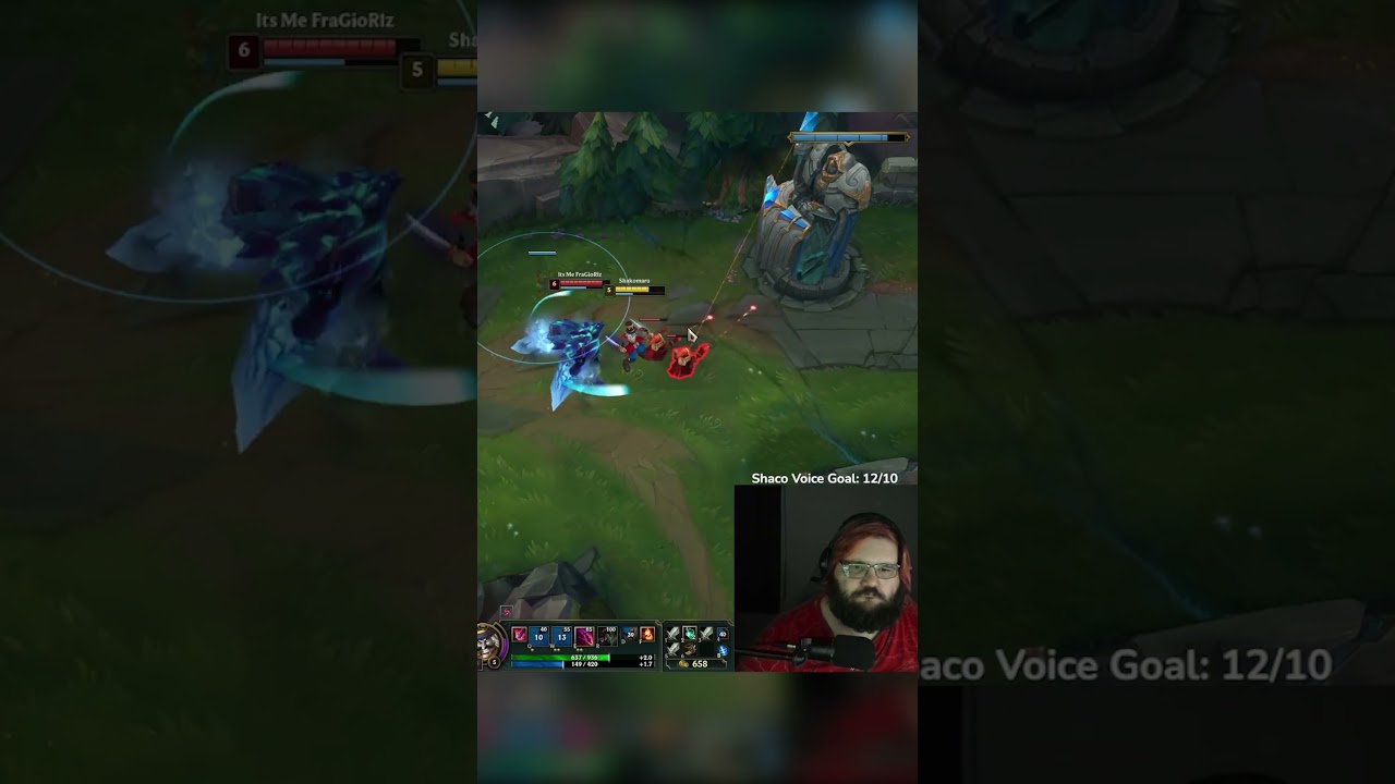 Shaco vs Malphite - Top Lane 1v1 - League Of Legends 