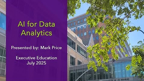 AI for Data Analytics - Summer of AI Webinar