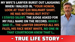 I Walked Into Court Wearing A $20 Shirt.My Wife's Lawyer Mocked Me. When I Said My Name -His Face...