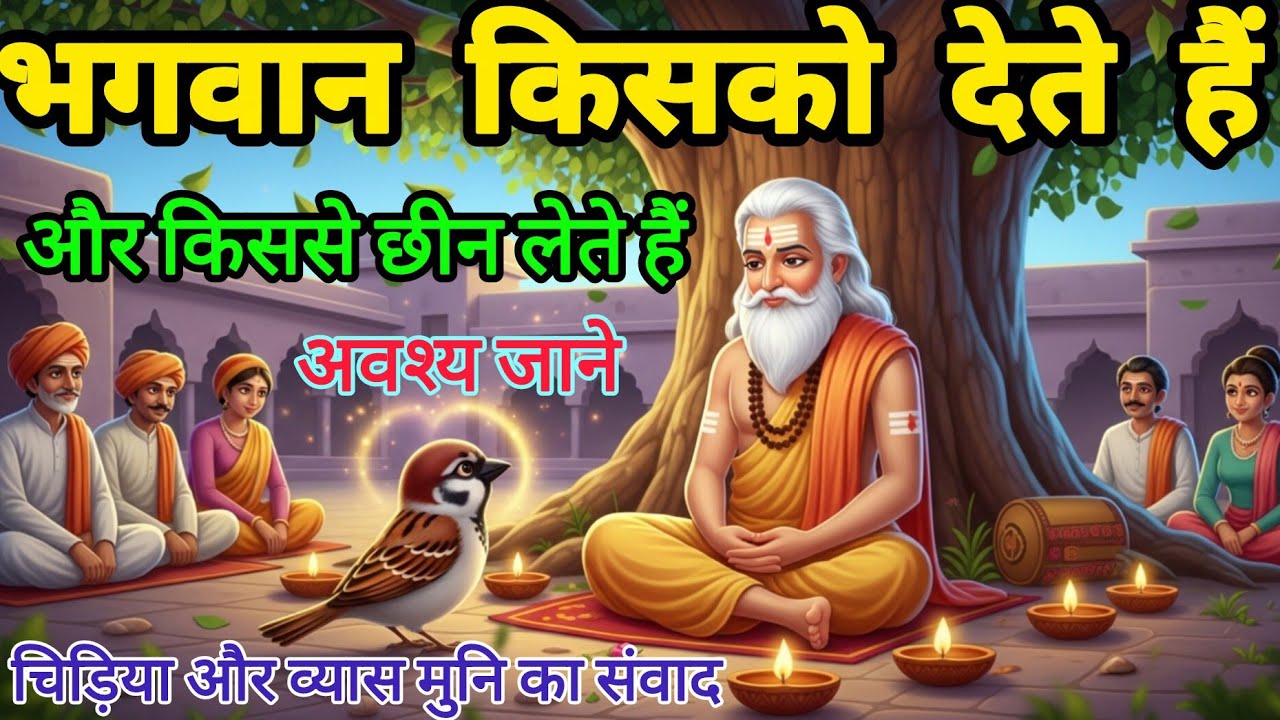 भगवान किससे छीन लेते हैं और किसे देते हैं? | संत और गौरैया की अद्भुत आध्यात्मिक कथा |