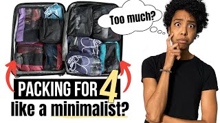 🧳PACK WITH ME FOR FAMILY VACATION | minimalist family of 4