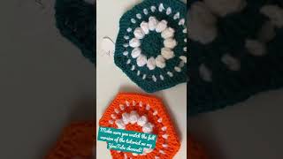 Crochet Popcorn Flower Hexagon Tutorial is now posted on my YouTube channel!