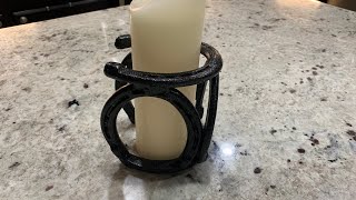 Version 2: Horseshoe Candle Holder